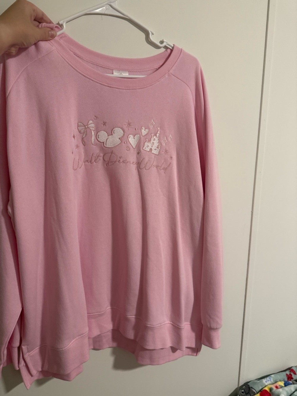 Disney Light Pink Pullover Sweatshirt